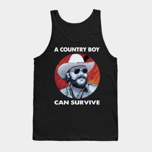 A country boy hank vintage retro Tank Top